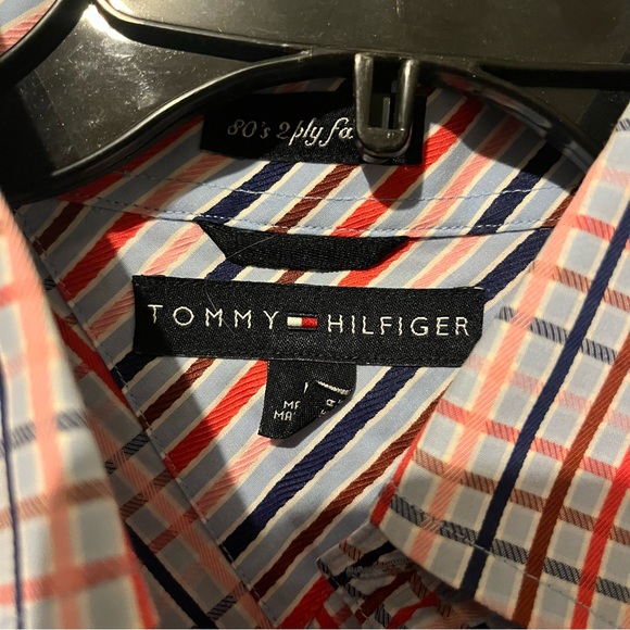 Tommy Hilfiger Madras Mens Shirt - Picture 3 of 4